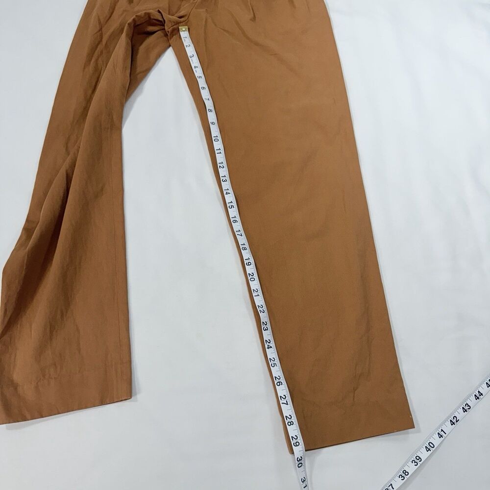 Vintage Genny Pleated Trousers Brown Size 6 High Waist Tapered Retro ITALY Made - Picture 3 of 12
